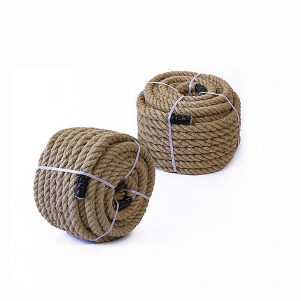 35m 100% Natural Jute Rope Twisted Decking Cord Garden Boating Sash Camping 32mm 5