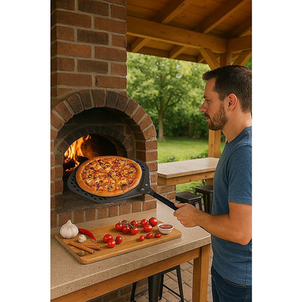 Pizza Paddle Peel Woodfire Outdoor Oven Aluminium 2