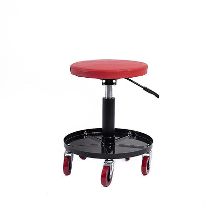 Rolling Shop Stool Mechanics Garage Stool Adjustable Work Seat Creeper 2
