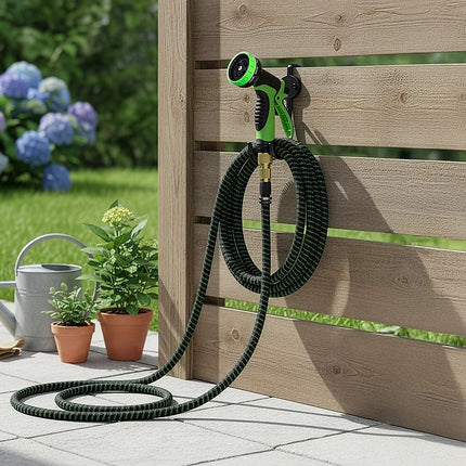30m Heavy Duty Expandable Flexible Garden Hose with Water Spray Nozzle 6