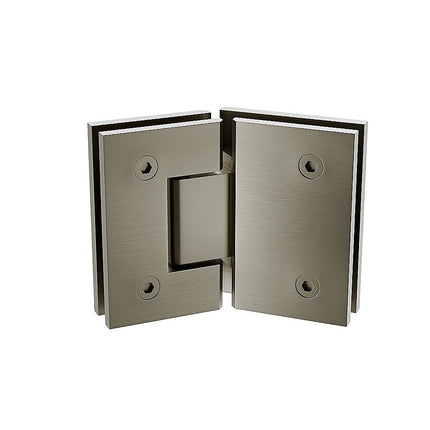 135 Degree Glass to Glass Stainless steel Square Shower Hinge in Gunmetal 4
