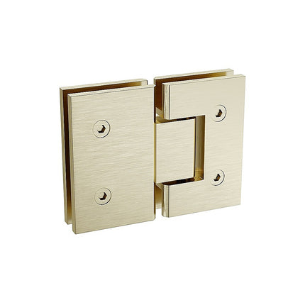 180 Degree Brass Glass to Glass Shower Door Hinge in Gold 4
