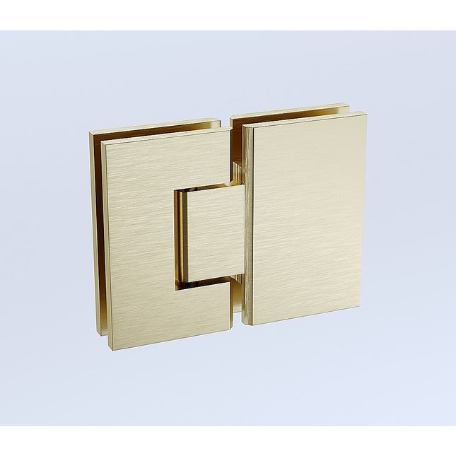180 Degree Stainless steel Glass to Glass Shower Door Hinge in Gold 2