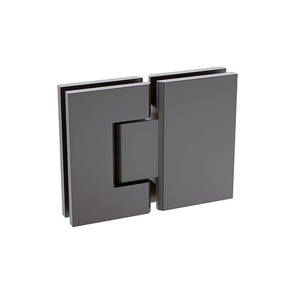 180 Degree Stainless steel Glass to Glass Shower Door Hinge in Gunmetal 2