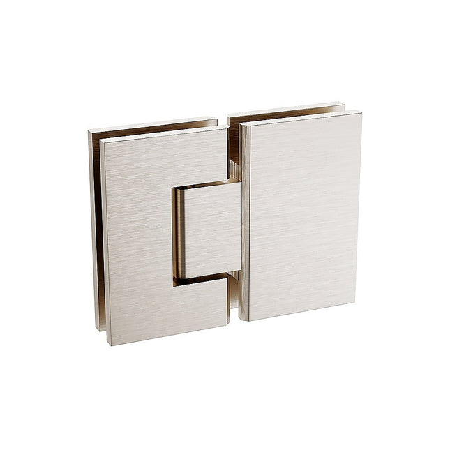 180 Degree Stainless steel Glass to Glass Shower Door Hinge in Nickel 2