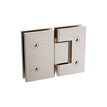 180 Degree Stainless steel Glass to Glass Shower Door Hinge in Nickel 4