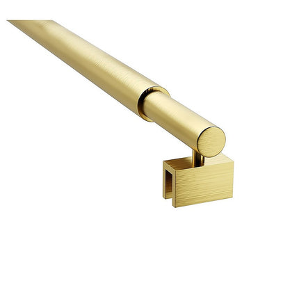 Glass Shower Screen Round Stabilising Pole in Gold 2