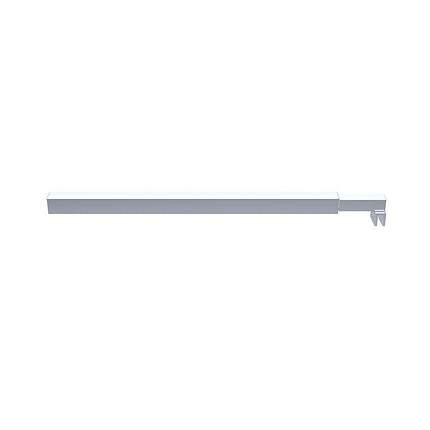 Glass Shower Screen Square Stabilising Pole in Chrome 3