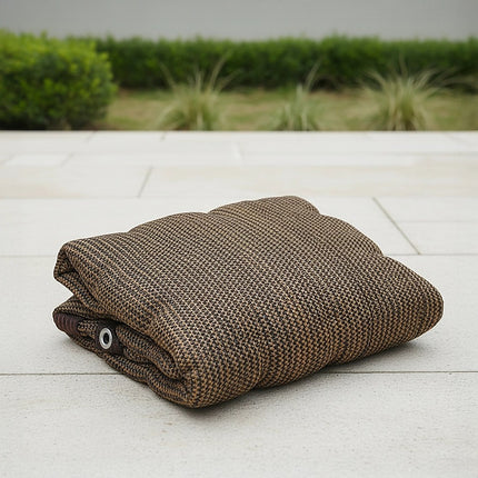 20m x 2m Fence Windscreen Privacy Screen Shade Cover Coffee Fabric Mesh Garden 3