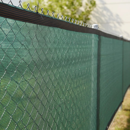 15m x 2m Fence Windscreen Privacy Screen Shade Cover Dark Green Fabric Mesh Garden 4
