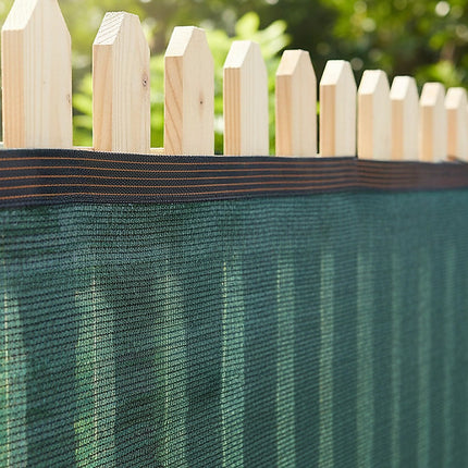 20m x 2m Fence Windscreen Privacy Screen Shade Cover Dark Green Fabric Mesh Garden 2