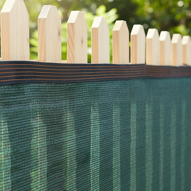20m x 2m Fence Windscreen Privacy Screen Shade Cover Dark Green Fabric Mesh Garden 2