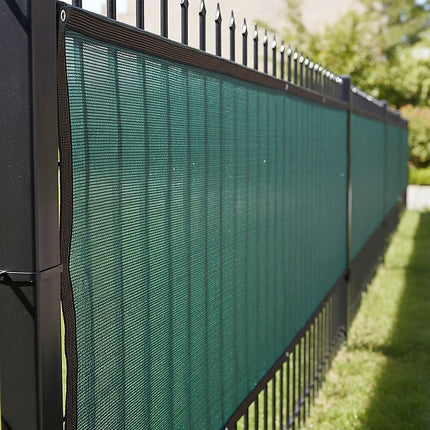 20m x 2m Fence Windscreen Privacy Screen Shade Cover Dark Green Fabric Mesh Garden 4