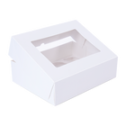 50pcs Cupcake Boxes 12-Hole Laminated Clear Window Face Boxes Favour