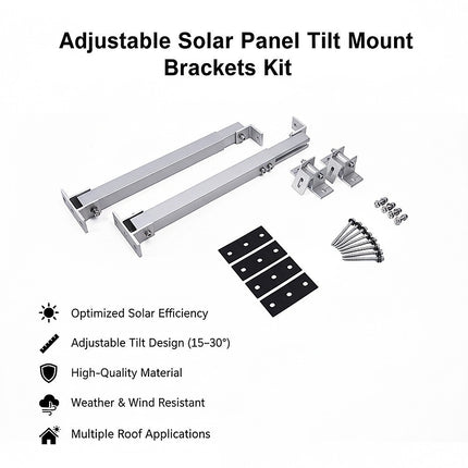 Adjustable Solar Panel Tilt Mount Brackets Kit – Roof, Ground & Boat Mounting System for Secure Installation 9