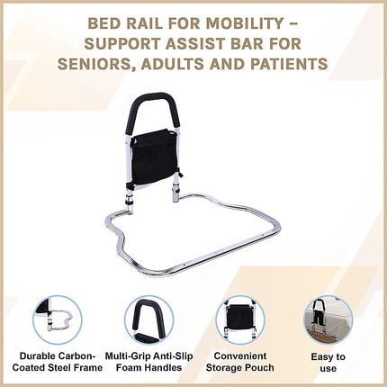 Bed Rail for Mobility – Support Assist Bar for Seniors, Adults and Patients 3
