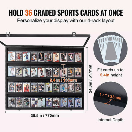 36 Graded Sports Card Display Case 3