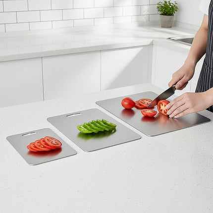 3 x 304SS Cutting Chopping Board Stainless Steel 3