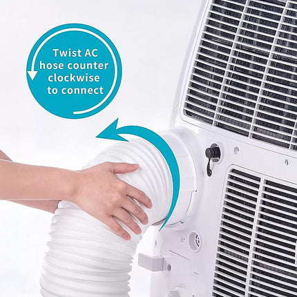 Portable Air Conditioner Window Kit – Exhaust Hose Adaptor Pipe & Slide Plate 4