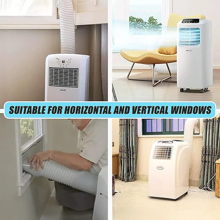 Portable Air Conditioner Window Kit – Exhaust Hose Adaptor Pipe & Slide Plate 8