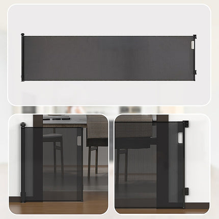 Retractable Baby Safety Fence Pet Stair Gate Barrier for Kids Dog Cat 3M 8
