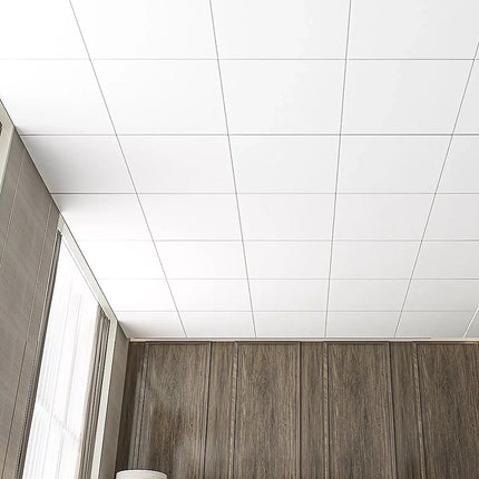 12x Smooth Drop Ceiling Tile 2ft x 2ft PVC Ceiling Panel 5