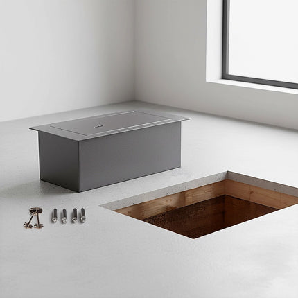 Underfloor Concealed Safe with Key – Heavy Duty Hidden Floor Security Box 2