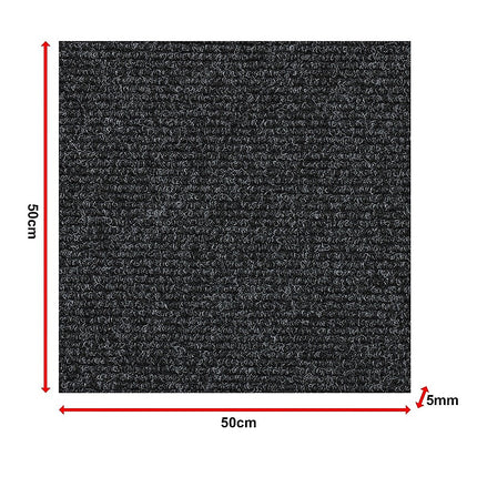 5m² Black Carpet Tiles Set – Commercial & Domestic Flooring for Office, Retail, Home 12