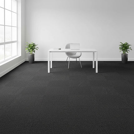 5m² Black Carpet Tiles Set – Commercial & Domestic Flooring for Office, Retail, Home 7