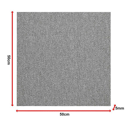 5m² Light Grey Carpet Tiles Set – Commercial & Domestic Flooring for Office, Retail, Home 12