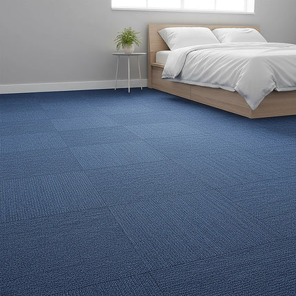 5m² Blue Carpet Tiles Set – Commercial & Domestic Flooring for Office, Retail, Home 2