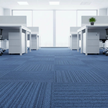 5m² Blue Carpet Tiles Set – Commercial & Domestic Flooring for Office, Retail, Home 7