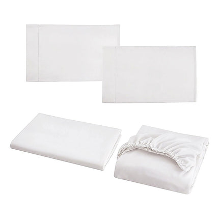 King Bed Sheet Set – 1800 Series Microfiber, Deep Pocket, Soft & Breathable, White 7
