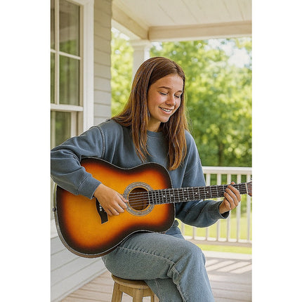 38" Full Size Acoustic Guitar – Beginner Wooden Guitar for Adults & Teens 5