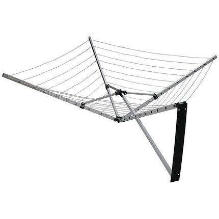 24m Folding Dryer for Laundry and Washing Wall Mounted 5 Arm Clothes Airer Space Saving Design 3