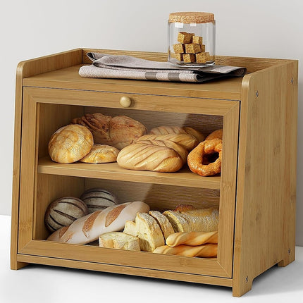 Enclosed Bread Box – Large Kitchen Countertop Bread Storage Container for Freshness & Organisation 5
