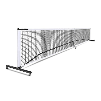 Portable 6.7m Pickleball Net Set – Heavy Duty Metal Frame with Wheels