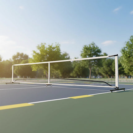 Portable 6.7m Pickleball Net Set – Heavy Duty Metal Frame with Wheels 8