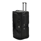 Large Black Wheeled Travel Duffle Bag Rolling Luggage Trolley for Sports and Getaways