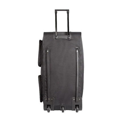 Large Black Wheeled Travel Duffle Bag Rolling Luggage Trolley for Sports and Getaways 8