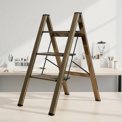 3 Step Ladder Foldable Lightweight – Anti-Slip Safety Stool for Home & Office 5