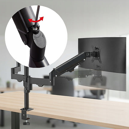 Triple Monitor Mount Stand – Desk Clamp with 3 Adjustable Arms for Multi-Screen Setup 5