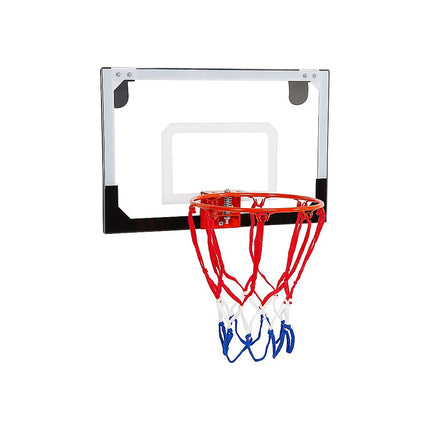 Indoor Mini Basketball Hoop Set – Door Mounted Backboard Kit with Ring & Ball