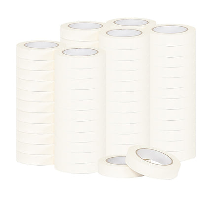 72 x White Masking Tape Rolls – 24mm x 50m Painters Adhesive Tape for Painting 4