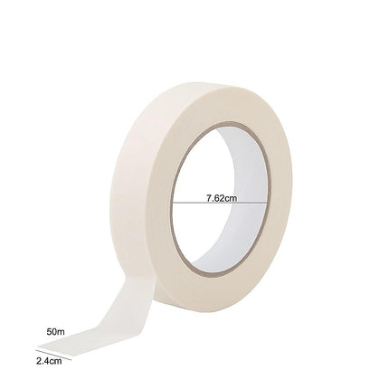 72 x White Masking Tape Rolls – 24mm x 50m Painters Adhesive Tape for Painting 11