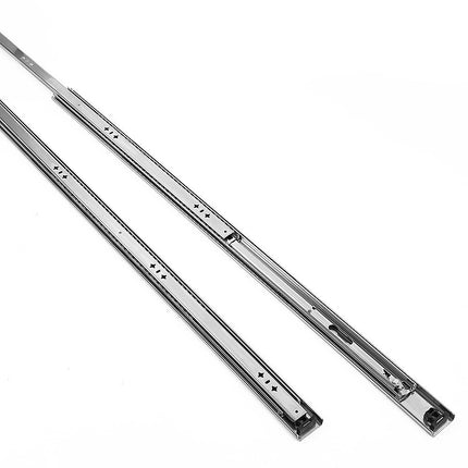 100cm Drawer Runners Pair – Heavy Duty 100kg Locking Slide Rails 4