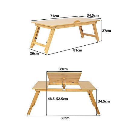 Folding Laptop Bed Table – Portable Rectangular Desk for Bedroom & Home Workstation 12