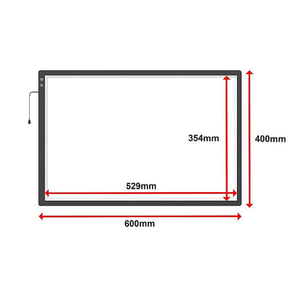 A2 LED Light Box for Drawing, Calligraphy & Tracing Artists Pad 12