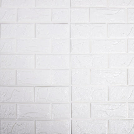 3D Brick Wall Tile Stickers 60x30cm – 50 Pack Peel & Stick Wallpaper 4