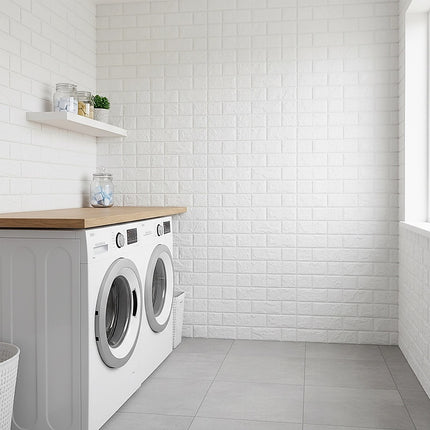 3D Brick Wall Tile Stickers 60x30cm – 50 Pack Peel & Stick Wallpaper 5
